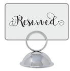 12 Pack Stainless Steel Ring Table Stand Menu Card Holders For Restaurant Office