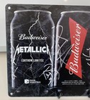 Budweiser Beer - Metallica Metal Sign - Bud Light - Anheuser Busch