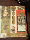 Antique Victorian Scrap Book Album - 450  Die Cuts  Trade Cds  Etc 