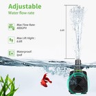 Submersible Aquarium Fountain Pump  400gph 25w Adjustable Ultra Quiet Small F   