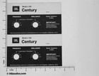 Pair Of Jbl L100 Century Aluminum Label Badges Replacement 1-year Warranty