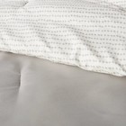 5pc Twin Extra Long Solid Microfiber Comforter   Sheets Set Gray -