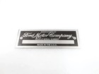 Data Plate Vintage For Ford Universal  v286-8