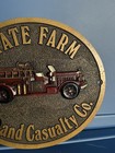 Vintage State Farm Fire And Casualty Co Cast Metal Plaque  11 5    X 10   
