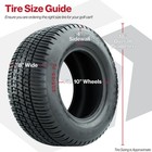 Set Of 4 Golf Cart Street Tires 205 50-10  18   Gtw Fusion Street Tires Only