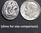 Alexander The Great Drachm Ancient Greece Silver Coin 310bc Zeus Hercules