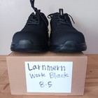 Larnmern Steel Toe Work Shoes Mens 8 5 Black Excellent Safety Sneaker Lsa31259