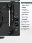  Vintage 3-speed Bluetooth In out Suitcase Vinyl Record Player Turntable