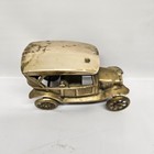 Vintage Cast Brass Ford Model T Figurine   Paperweight   Working Wheels   5 