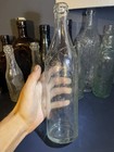 Antique Vintage Old Schweppes Embossed Floral Vine Pattern Cordial Drinks Bottle
