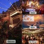 48ft Led Solar String Lights Patio Party Yard Garden Wedding Waterproof Outdoor