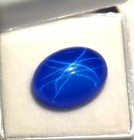 14-15 Ct Natural Blue Star Sapphire Certified Oval Cabochon Loose Gemstone
