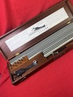 Drafting Lettering Set Wood Box Case Vintage Keuffel   Esser Leroy Great Cond