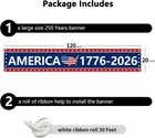 250th Anniversary Banner 120  X 20  America 1776-2026 Usa 250 Years Birt
