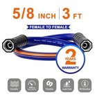 Short Hose 3 Ft X 5 8   Female To Female Hose  Hose Reel Leader Hose  Short W   