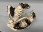 Vintage German Rosenthal Porcelain Wolfhound Borzoi Two Playing Dogs