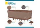 Duck Covers Ultimate Waterproof Rectangular oval Patio Table W  Chairs Cover 