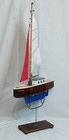 Vintage Handmade Wooden Ship Luisa Model Boat Collectible Decorative Decor Sea