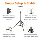 Amazon Basics Aluminum Light Photography Tripod Stand With Case - Pack Of 2     