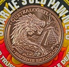 1 Oz Avdp  999 Fine Copper Bullion Legado Mexicano Series - Quetzalcoatl Round
