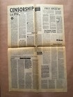 Dead Kennedys Newspaper No More Censorship Defense Fund Sf Vtg 80s Zappa Punk