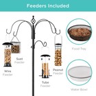 Best Choice Products Bird Feeding Station 6-hook Steel Multi-feeder Stand 4 89in