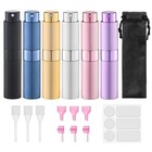 Refillable Travel Perfume Atomizer Set  8ml Cologne Spray Bottles - 6 Pack