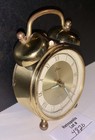 Artco Luminous Alarm Clock From West Germany Brass Double Bell Parts Vintage
