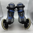 Landroller Mojo Side Wheeled Inline Skates Mens Size 13 Women 14 Blue black grey
