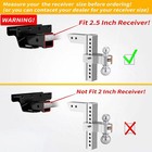 2 5  Receiver 10  Drop rise Adjustable Tow Hitch Dual Ball Mount Trailer 18500lb