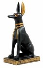 Sitting Ancient Egyptian God Anubis Jackal Dog Figurine 5 h God Of The Afterlife