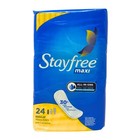 6 Pack - Stayfree Maxi Regular Pads Without Wings  24 Count