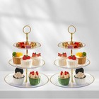 3 Tier Cupcake Stand  Small Tiered Serving Cake Stand  Transparent Plastic De   