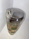 Vintage Culver Prado Cocktail Shaker Green Gold Mid Century Modern Mcm Glass Bar