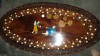 Vintage 1940s 1950s Inlay Coffee Table 50x24 Mid Century Antique Turkey Spain