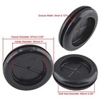 6 Pack 2  Inside Diameter Rubber Grommet  Firewall Plug 2-3 8  Drill Hole Black
