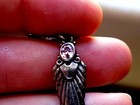 Antique Silver Native American Necklace With Pendant With Blue Stone Rare Find