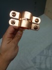3 4  Type Pipe Hanger  1 2  X 6   Copper Plated  2 Pack  Plumbing Bracket