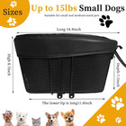 Dog Bike Basket  Adjustable Safety Strap Pet Bike Basket  Bike Dog Basket With B