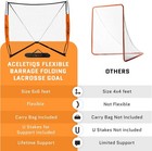 Lacrosse Goal 6x6 Feet   Lacrosse Net For Back Yard Fully Flexible And Portable