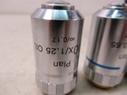 Micros Austria Set Of 4 Microscope Objective Lenses 100x Plan Oil  40x 10x 4x