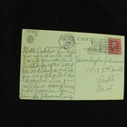 Vtg Postcard - Bright Happy Christmas - 1922 Cover