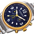 Men s Akribos Xxiv Ak783ttg Swiss Tachymeter Blue Dial Stainless Steel Watch