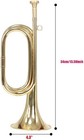 B Flat Military Cavalry Scouting Trumpet Bugle With Mouthpiece For School Ban