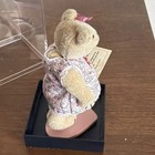 Vtg Rare Mom In Waiting Girl Bear Little Gem Wee  Mini Miniature 4    Boxed Tagged