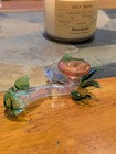 Color Changing Hand Pipe - Gold And Silver Fumed