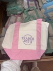 Spring 2026 Trader Joe   s Mini Pastel Canvas Tote Bag Set Of 4 Nwt In Hand