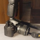 Nikon D3000 10 2mp Digital Slr W  3x Zoom Lens  Tt560 Speedlite Flash