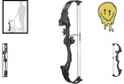 Youth Archery Bow Aluminum 25lb 19 5in Draw With Accessories For Beginners