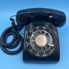 Vtg Western Electric C d 500 Bell System Black Rotary Desk Phone 1960   s Working